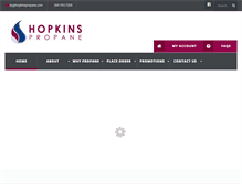 Tablet Screenshot of hopkinspropane.com